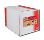 Boite de 250 sacs à soufflets kraft brun 24 260x330 120 g/m² bande de protection