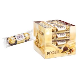 Bombones Ferrero Rocher - Caja de 16 packs de 3 unidades