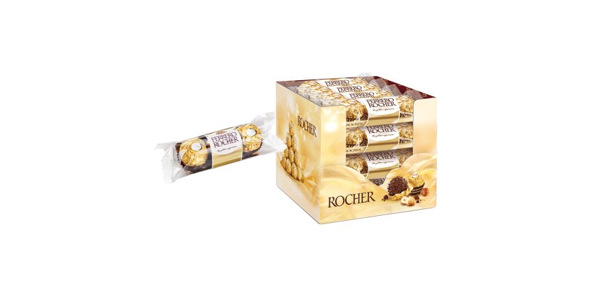 Bombones Ferrero Rocher - Caja de 16 packs de 3 unidades