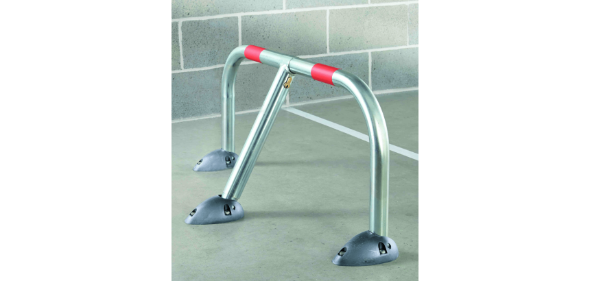 Barrière de parking 3 pieds rabattable design