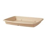 Envase de bagazo marrón - 600 ml - Caja 300 unidades