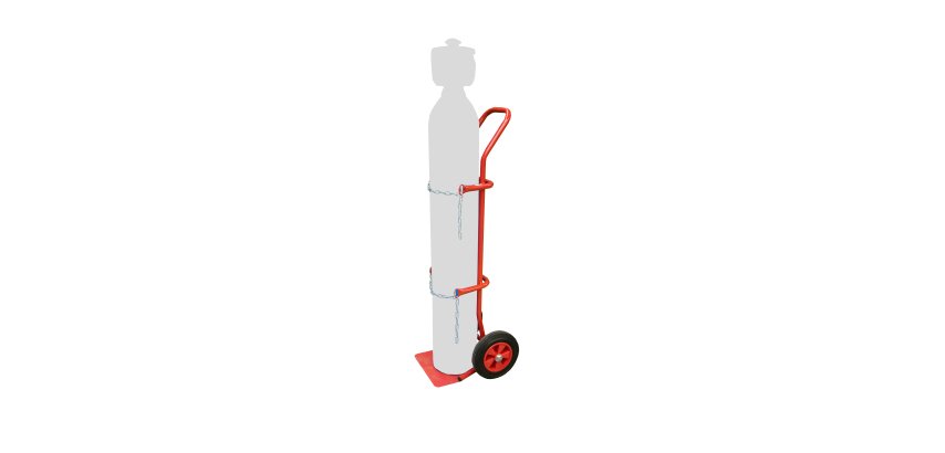 Diable porte-bouteille acier 200 kg bavette fixe profondeur 220 mm roue caoutchouc