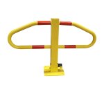 Barrière de parking jaune pied central