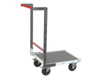Chariot fixe plateau tôle 250 kg 550 x 500 mm roue caoutchouc