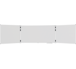 Tableau blanc triptyque émaillé UNITE PLUS 100x200cm - Legamaster