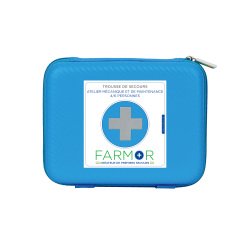 Trousse de secours  Atelier Mécanique et de Maintenance 4/6 personnes en PU bleu