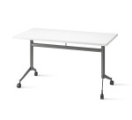 Foldable table POLLY L.120 x D.70 cm White Top