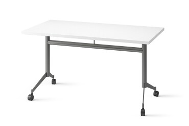 Table rabattable POLLY L.120 x P.70 cm Plateau Blanc