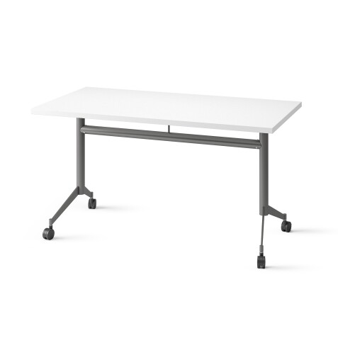 Table rabattable POLLY L.120 x P.70 cm Plateau Blanc