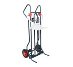 Diable élévateur avec treuil à réduction 150 kg 440 x 250 mm roue caoutchouc