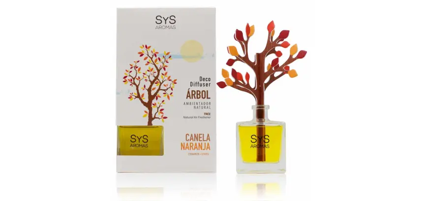 Ambientador Difusor Árbol Canela-Naranja 90ml SYS