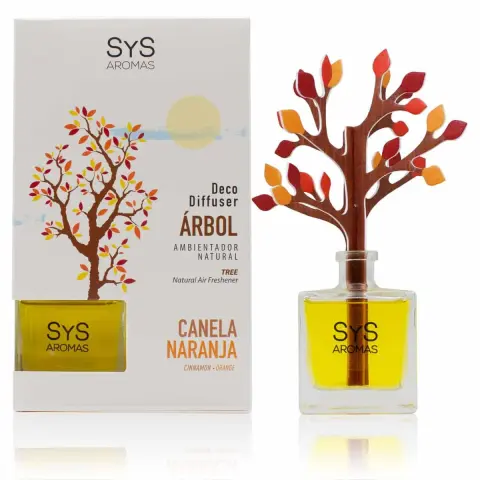 Ambientador Difusor Árbol Canela-Naranja 90ml SYS