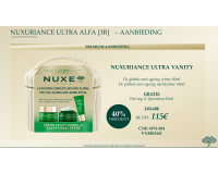 Nuxe Nuxuriance promo -40 % : Crème jour 50 ml + pot Nuit Anti-Âge 50 ml + soin ciblé yeux-lèvres 15 ml offert