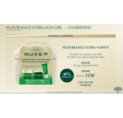 Nuxe Nuxuriance promo -40 % : Crème jour 50 ml + pot Nuit Anti-Âge 50 ml + soin ciblé yeux-lèvres 15 ml offert