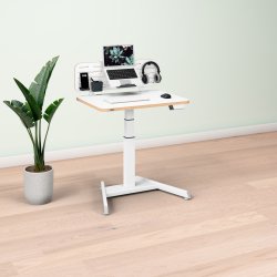 Station de travail ergonomique - Bureau assis-debout électrique + Organisateur brochable - Leitz Ergo