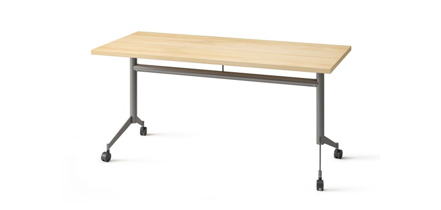 Foldable Table POLLY L.160 x W.70 cm Beech Top