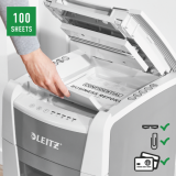 Destructora automática para pequeña oficina Leitz IQ 100 Autofeed P5