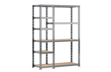 Rayonnage MODULO - Module 2 étagères - 10 plateaux