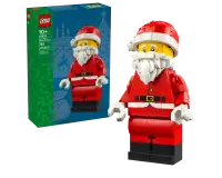 Hochskalierte Weihnachtsmann-Minifigur