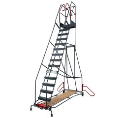 Escabeau à immobilisation automatique 15 marches 150 kg