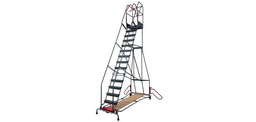 Escabeau à immobilisation automatique 15 marches 150 kg