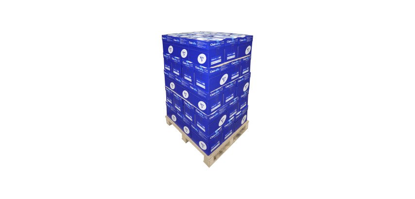 Clairalfa Clairefontaine Papier A4 80g - Einwegpalette mit 250 Paketen zu je 500 Blatt