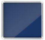 Vitrina NOBO Premium Plus con fondo de fieltro 6xA4, gris