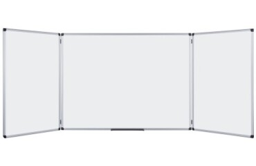 Pizarra Maya Triptica Esmaltada Magnetica (240x90) 120X90 Cerrada