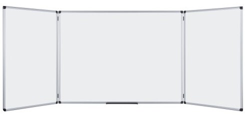 Pizarra Maya Triptica Esmaltada Magnetica (240x90) 120X90 Cerrada