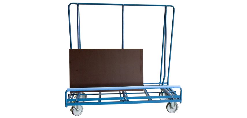 Chariot porte-panneaux PVC 600 kg 1800 x 800 mm roue TPE