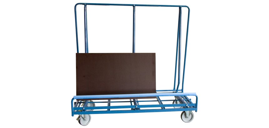 Chariot porte-panneaux PVC 600 kg 1800 x 800 mm roue TPE
