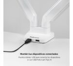 Brazo para monitor doble Platinum Series™ Blanco Fellowes