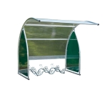 Abri 6 vélos / motos / scooters Coloris vert
