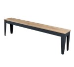 Banc bois et métal