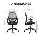 Silla de oficina ergonómica Fellowes Fluenza
