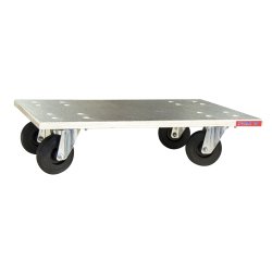 Plateau roulant bois glissnot 210 kg 600 x 400 mm roue caoutchouc