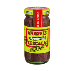 Anchoas en aceite de girasol L'Escala - Bote de 100 g