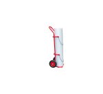 Diable porte-bouteille acier 200 kg bavette fixe profondeur 220 mm roue caoutchouc