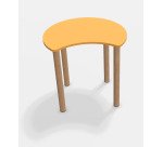 Fabiano Kids Table with Wooden Legs - Size T1 - Kindergarten