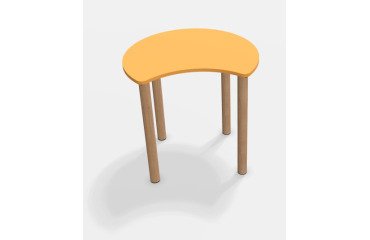 Tafel Fabiano Kids met houten onderstel - Maat T1 - Kleuterklas