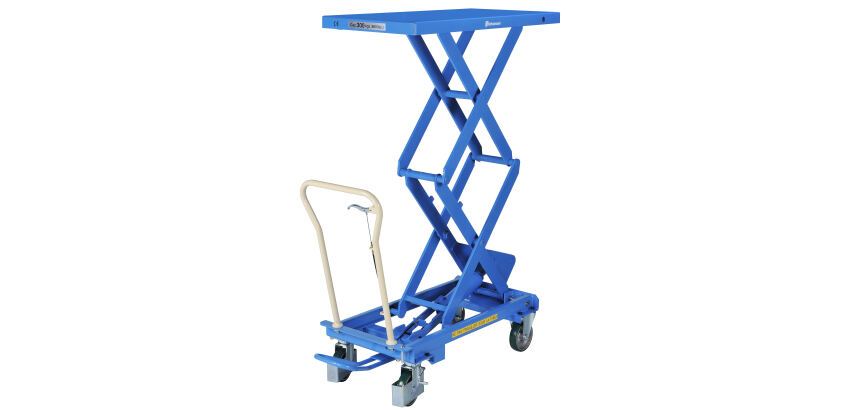 Table élévatrice manuelle Bishamon® double ciseaux 300 kg