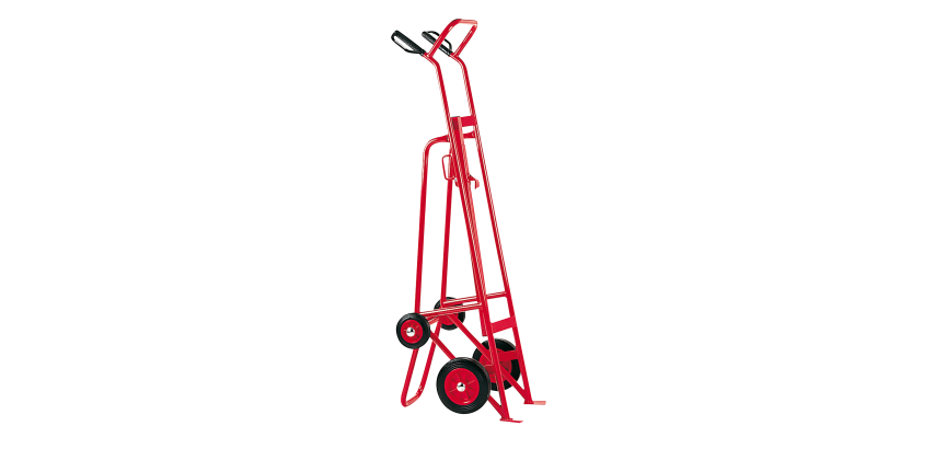 Diable porte-fût 350 kg 570 x 550 x 1800 mm roue caoutchouc