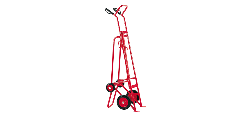 Diable porte-fût 350 kg 570 x 550 x 1800 mm roue caoutchouc
