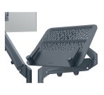 Brazo dual para monitor y portátil Ergo SpaceSaving, gris oscuro
