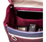 SMILE - Bolsa para fotografía Messenger Urban Nomad Earth tamaño S Granate