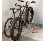 Râtelier 3 vélos sur 2 niveaux "Fat Bike"