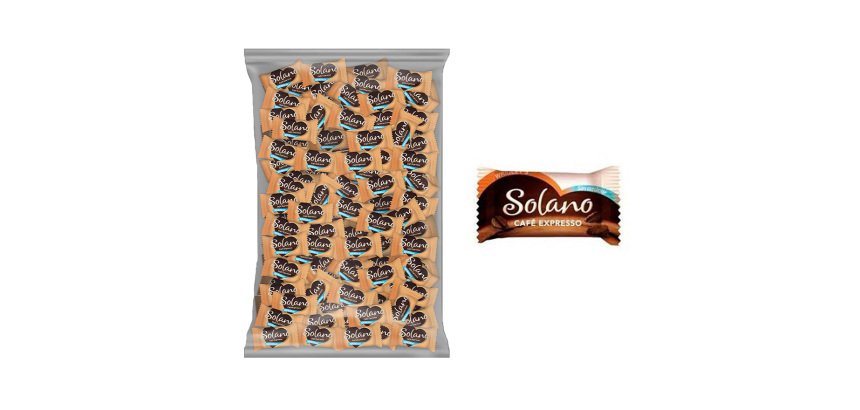 Caramelos Solano Corazón de café sin azúcar - Bolsa de 1 kg