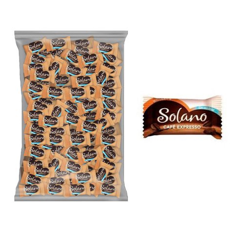 Caramelos Solano Corazón de café sin azúcar - Bolsa de 1 kg