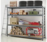 Rayonnage MODULO - Etagère Rack - 4 plateaux