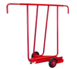 Chariot porte-panneaux 400 kg 700 x 380 mm poignée extensible roue caoutchouc